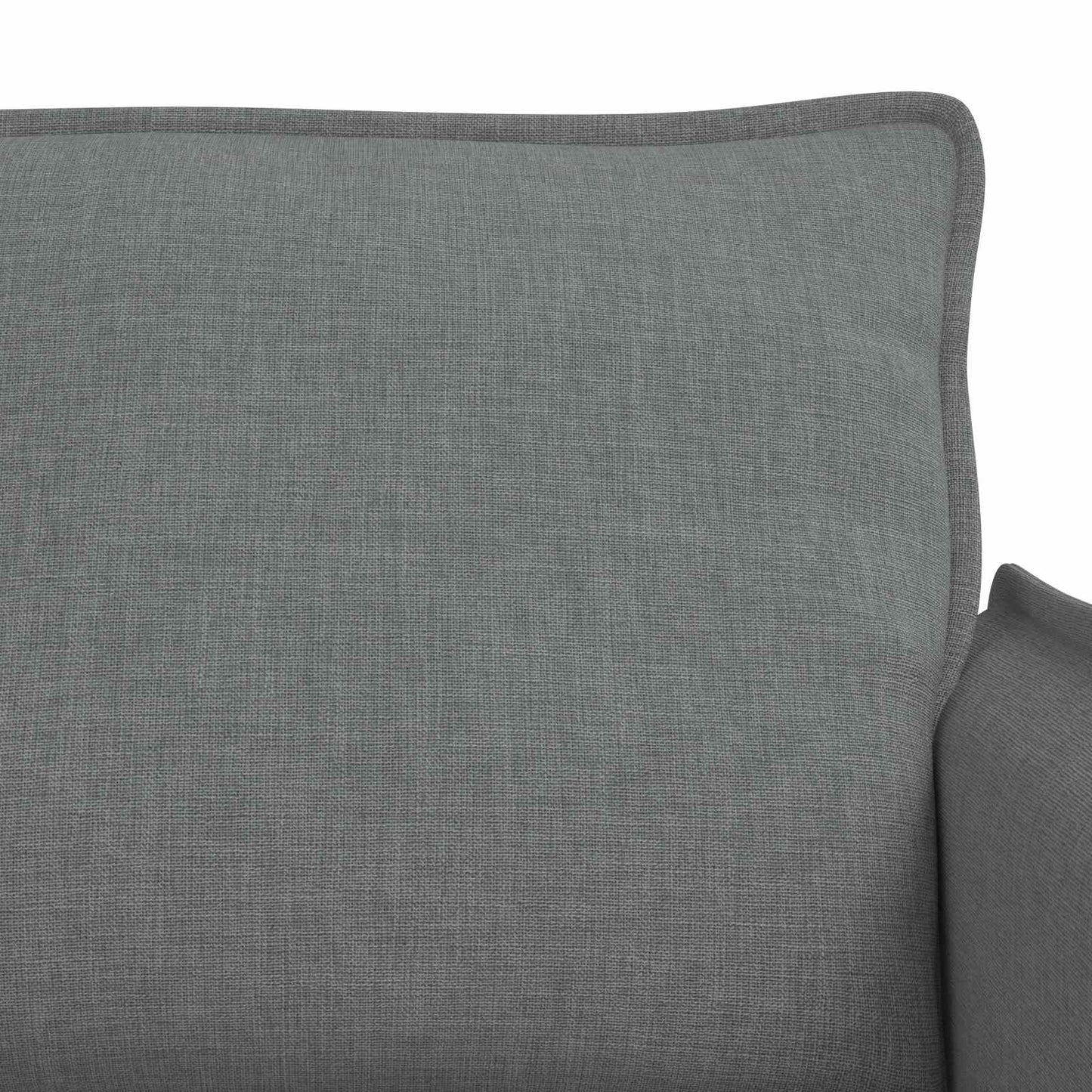 Sofa Set 2 stk. Dunkelgrau Stoff