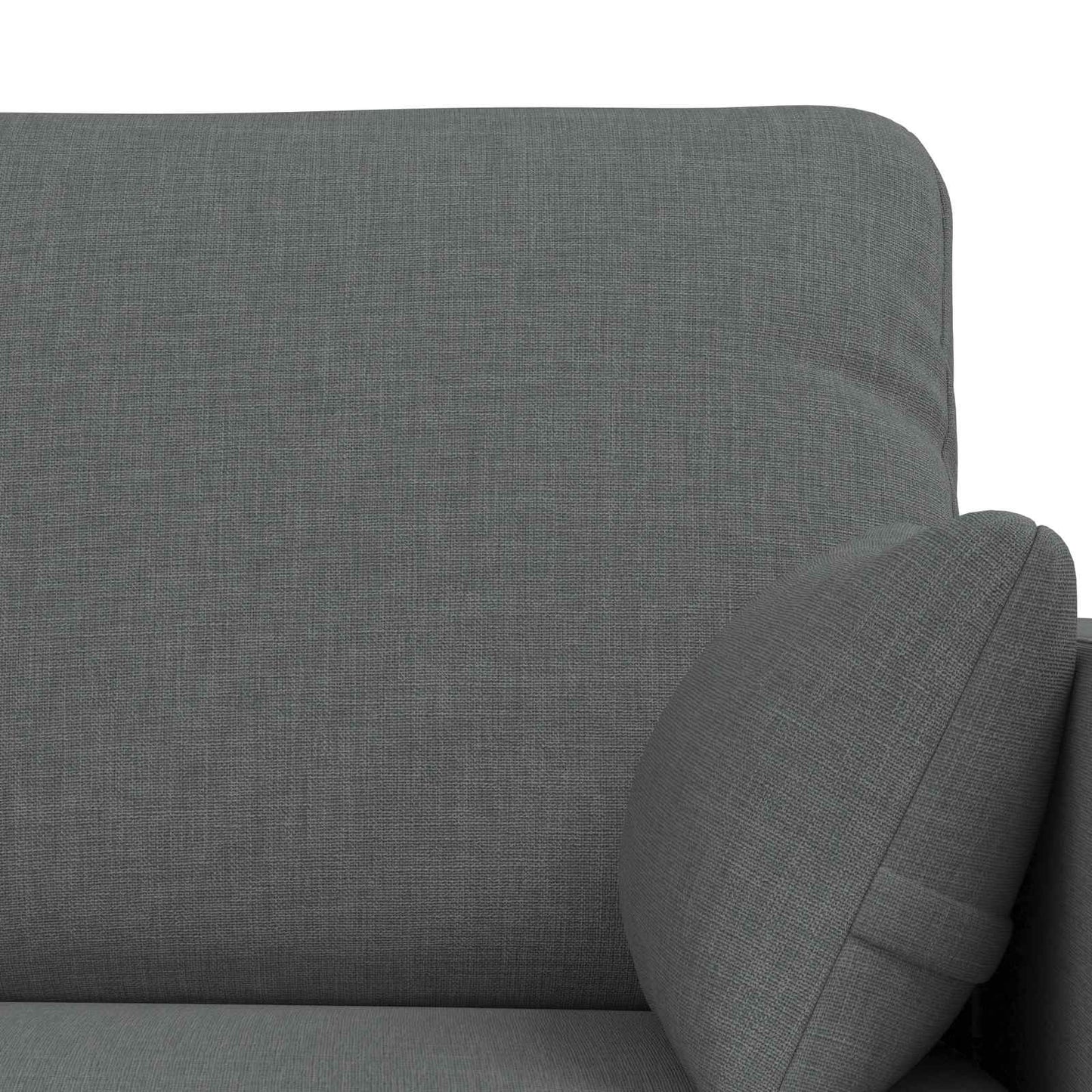 Sofa Set 2 stk. Dunkelgrau Stoff