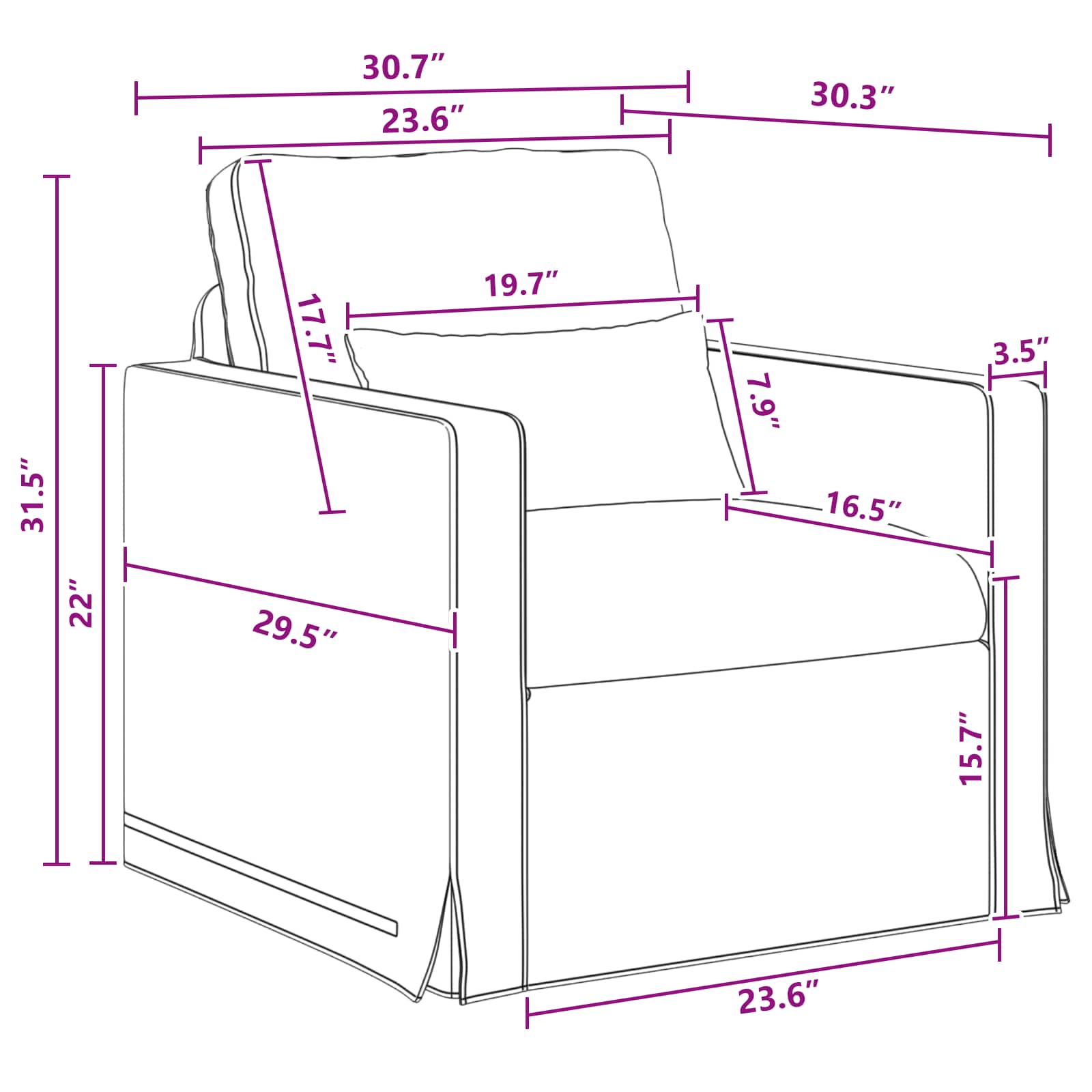 Sofa Set 2 stk. Dunkelgrau Stoff