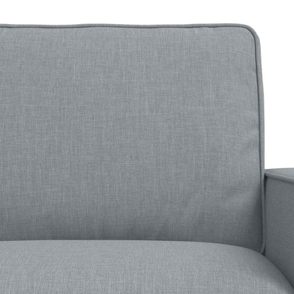 Sofa Set 2 stk. Hellgrau Stoff