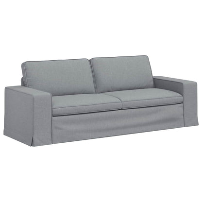 Sofa Set 2 stk. Hellgrau Stoff