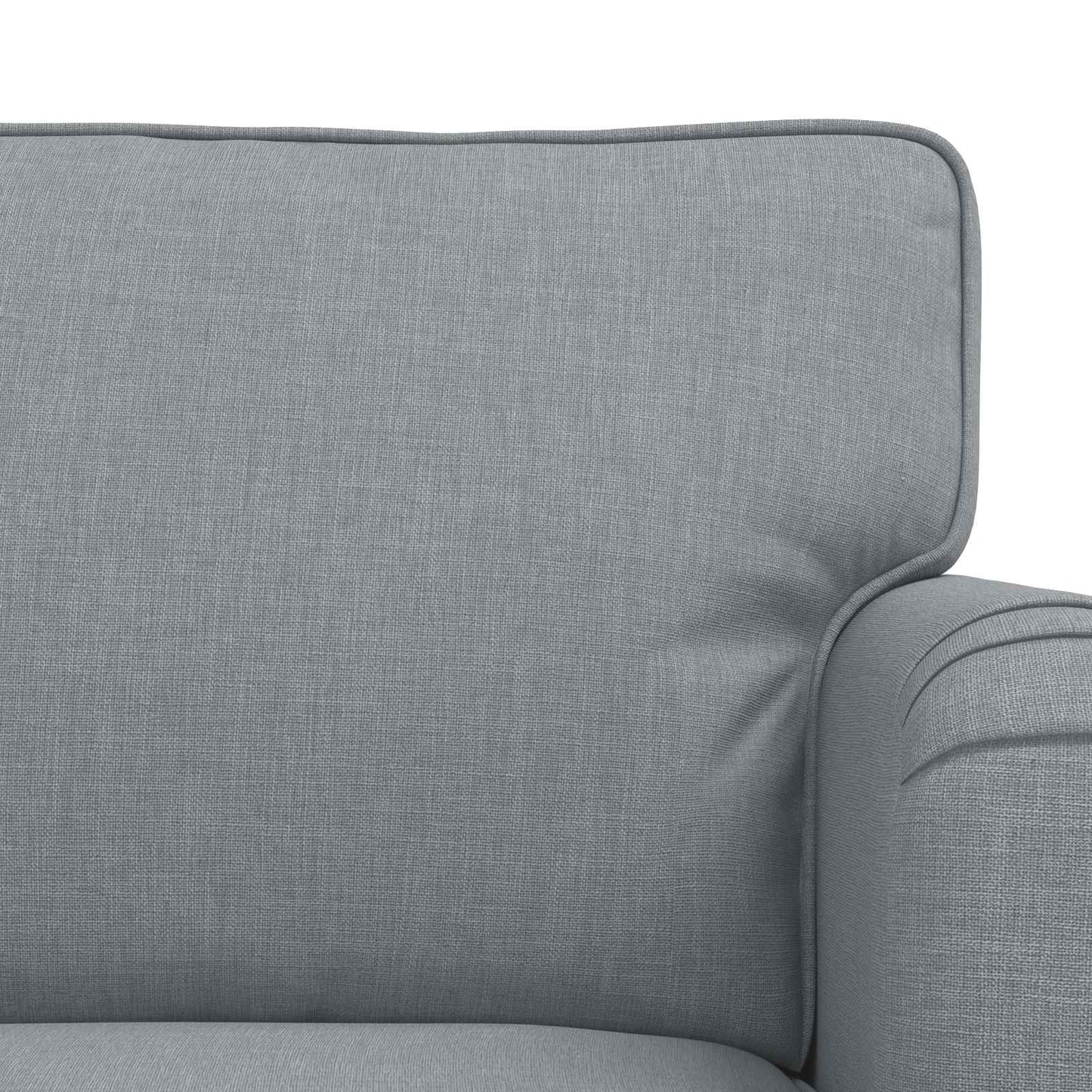 Sofa Set 2 stk. Hellgrau Stoff