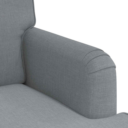 Sofa Set 2 stk. Hellgrau Stoff