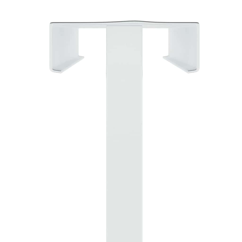 Messestände 2 stk. Weiß 30 x 23,5 x 210 cm Stahl