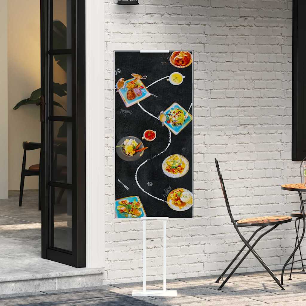 Messestände 2 stk. Weiß 30 x 23,5 x 210 cm Stahl