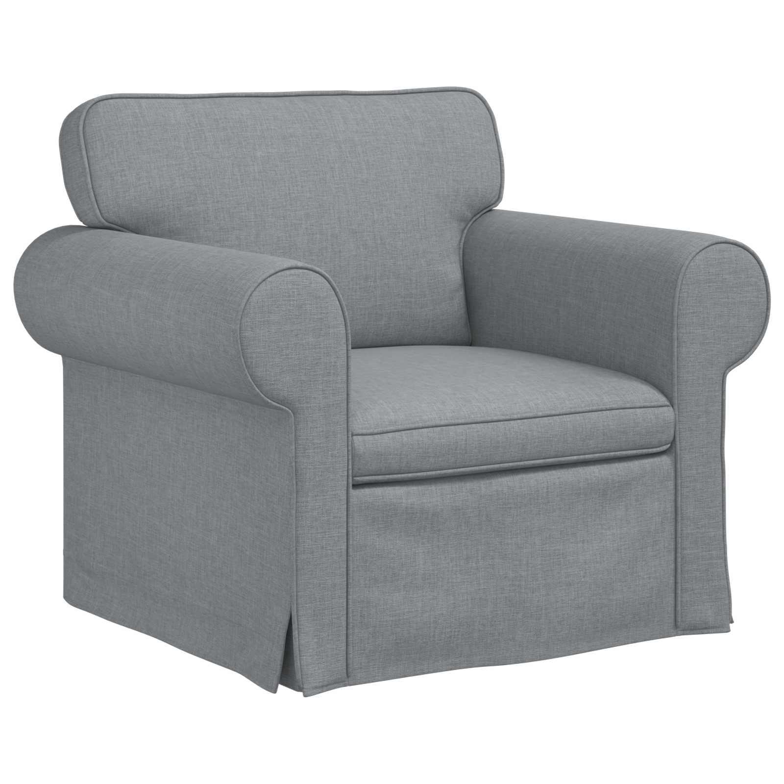 Sofa Hellgrau 95 x 82 x 80 cm Stoff