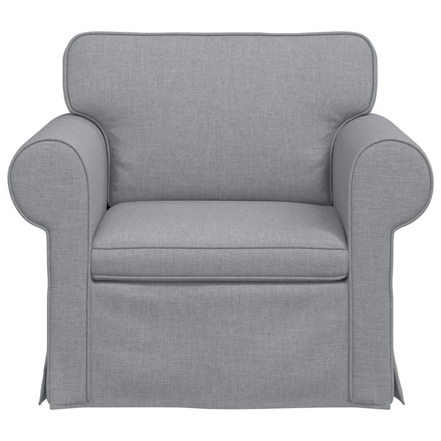 Sofa Hellgrau 95 x 82 x 80 cm Stoff