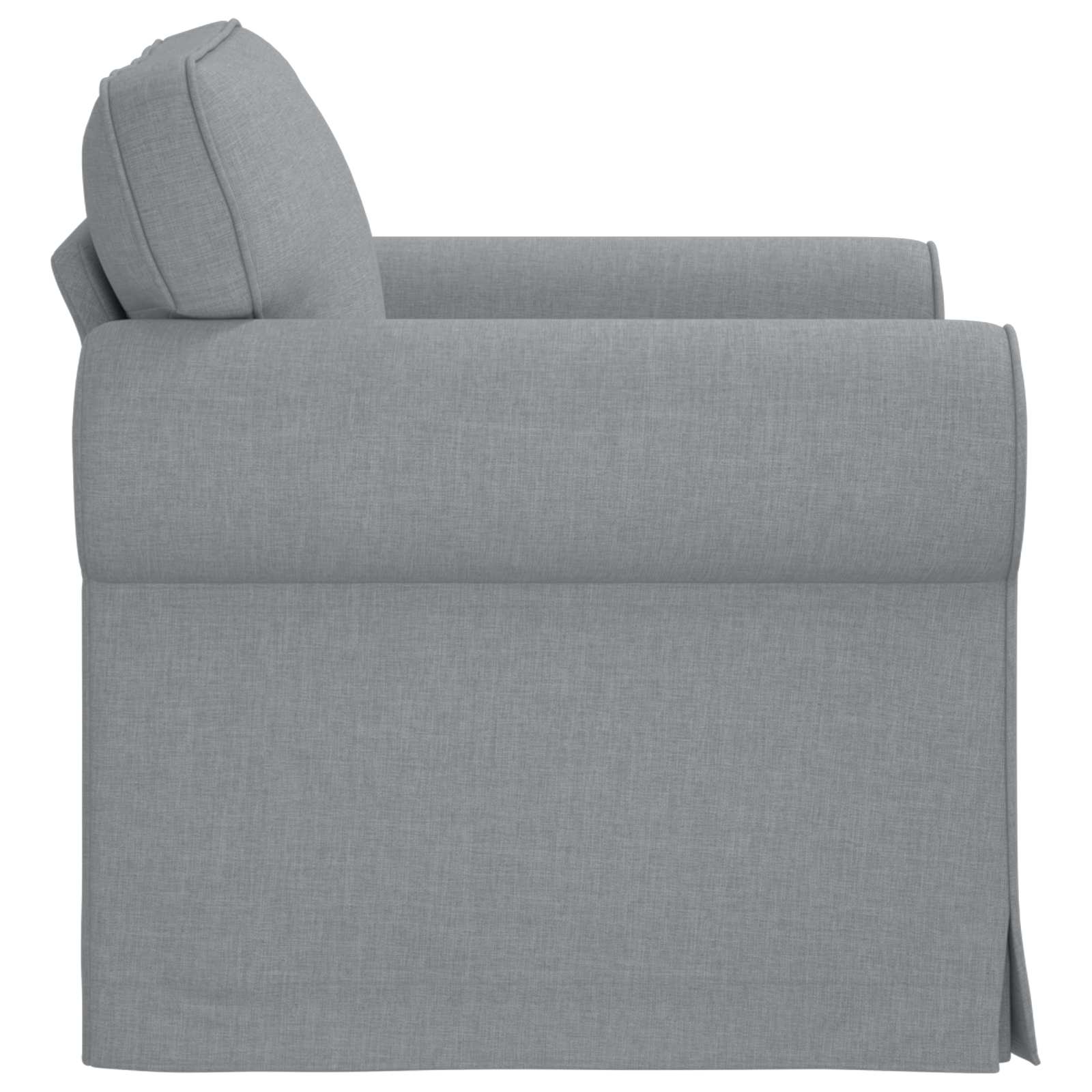 Sofa Hellgrau 95 x 82 x 80 cm Stoff