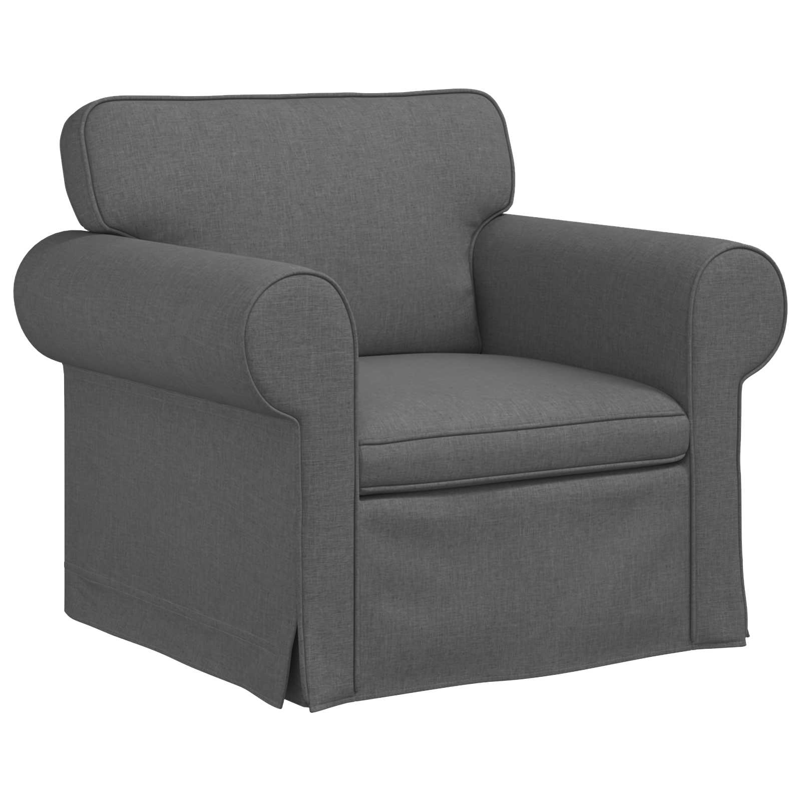 Sofa Dunkelgrau 95 x 82 x 80 cm Stoff