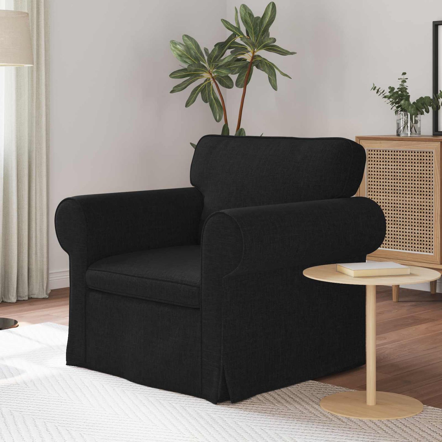 Sofa Schwarz 95 x 82 x 80 cm Stoff