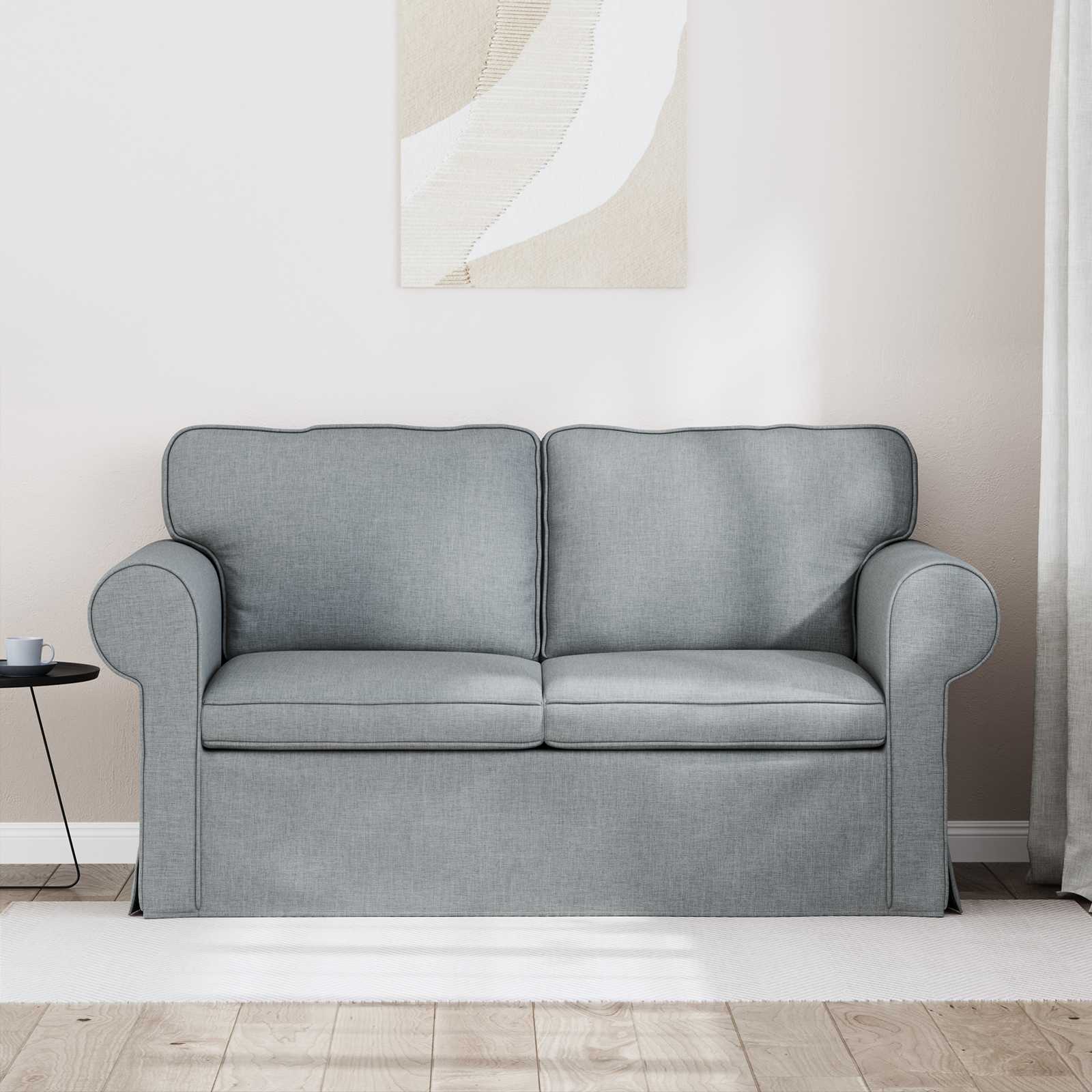 Sofa Hellgrau 155 x 82 x 80 cm Stoff