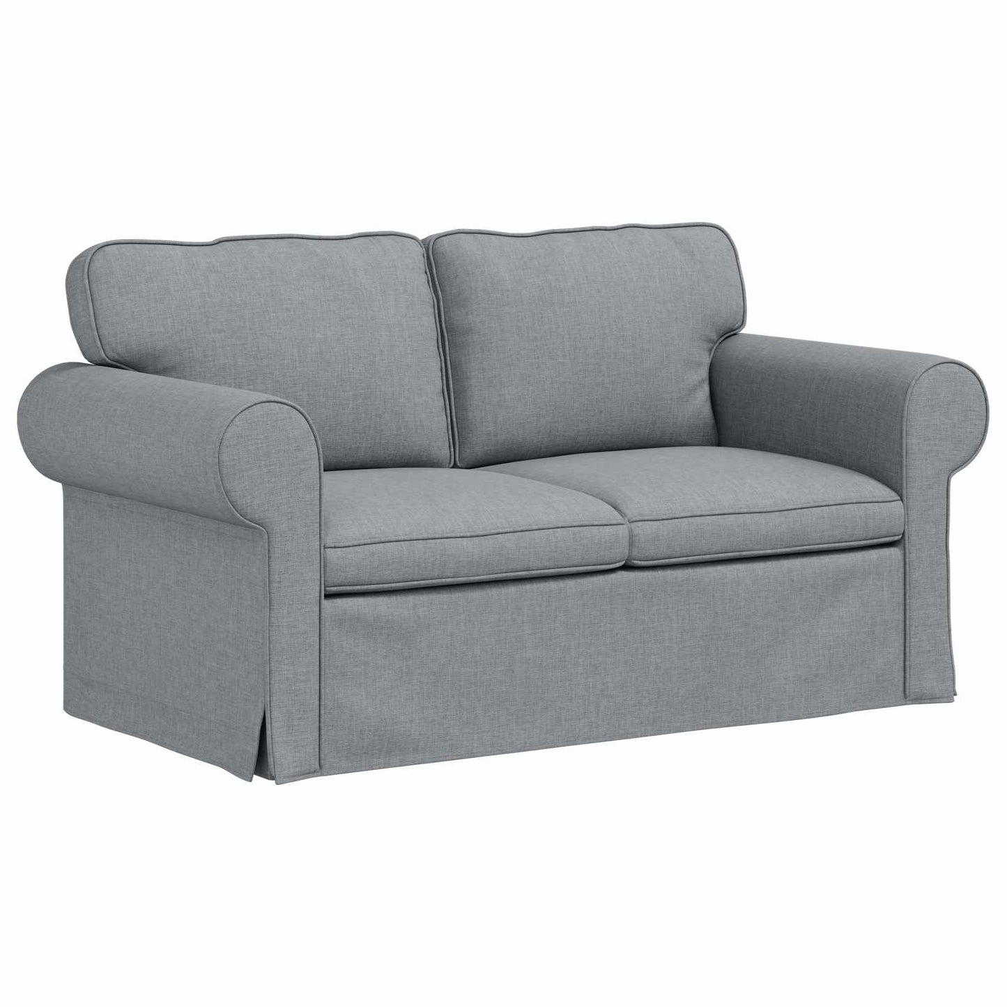Sofa Hellgrau 155 x 82 x 80 cm Stoff