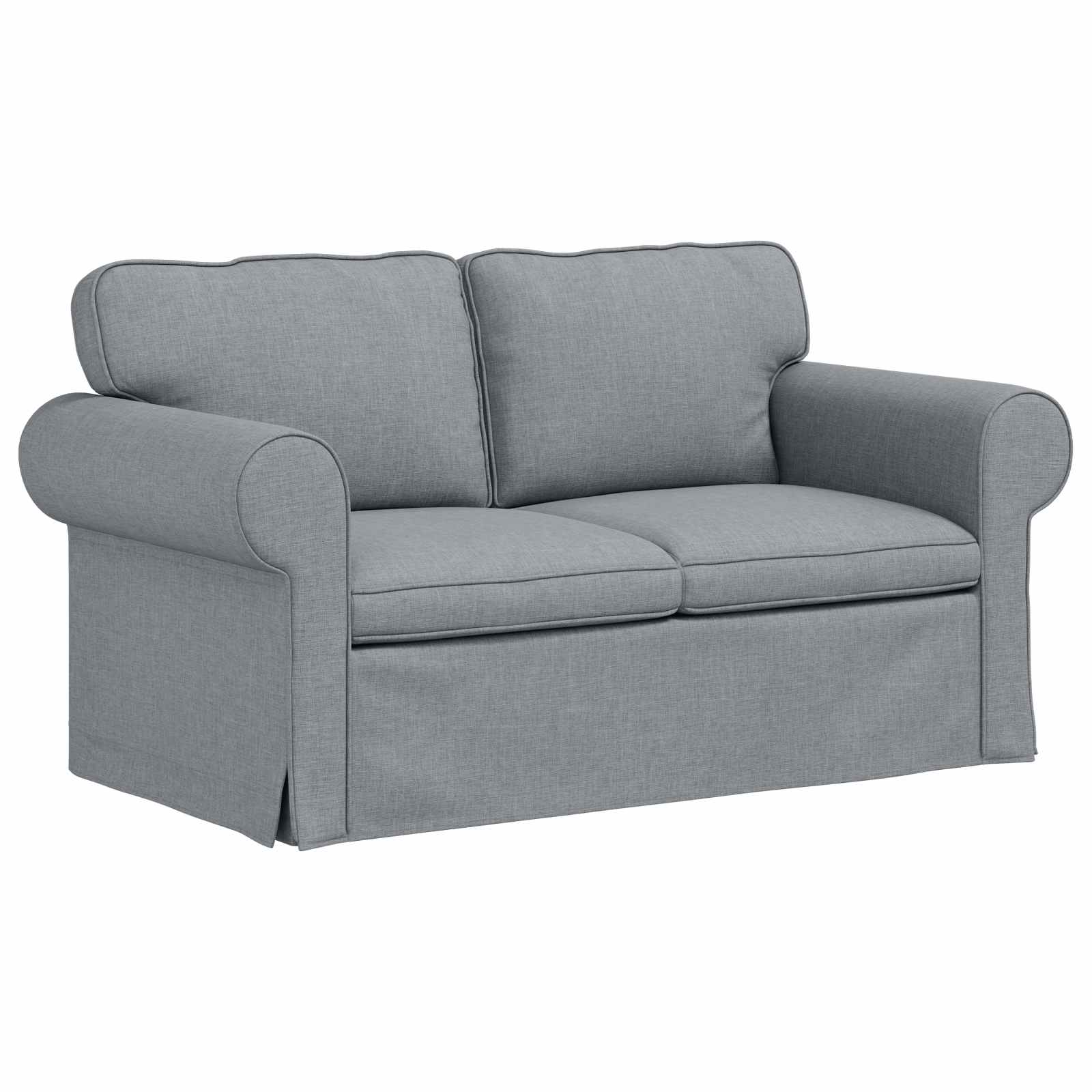 Sofa Hellgrau 155 x 82 x 80 cm Stoff