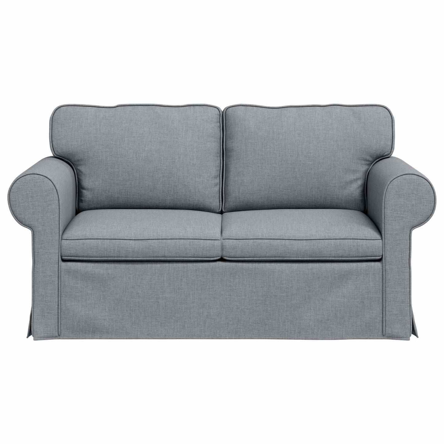 Sofa Hellgrau 155 x 82 x 80 cm Stoff