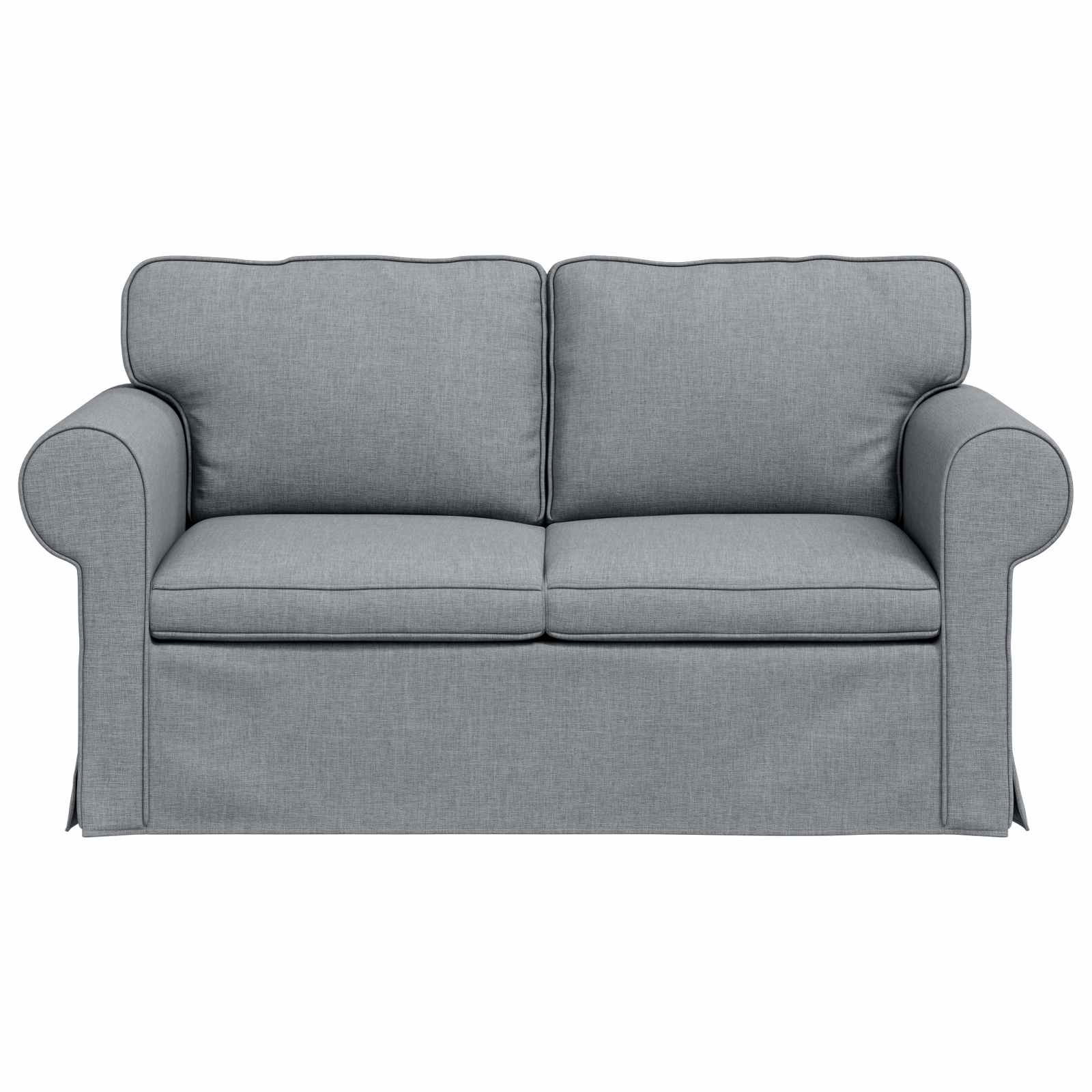 Sofa Hellgrau 155 x 82 x 80 cm Stoff