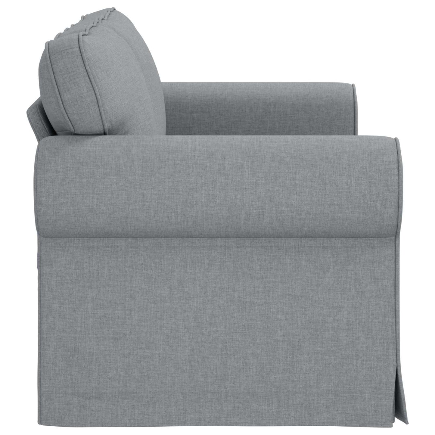 Sofa Hellgrau 155 x 82 x 80 cm Stoff