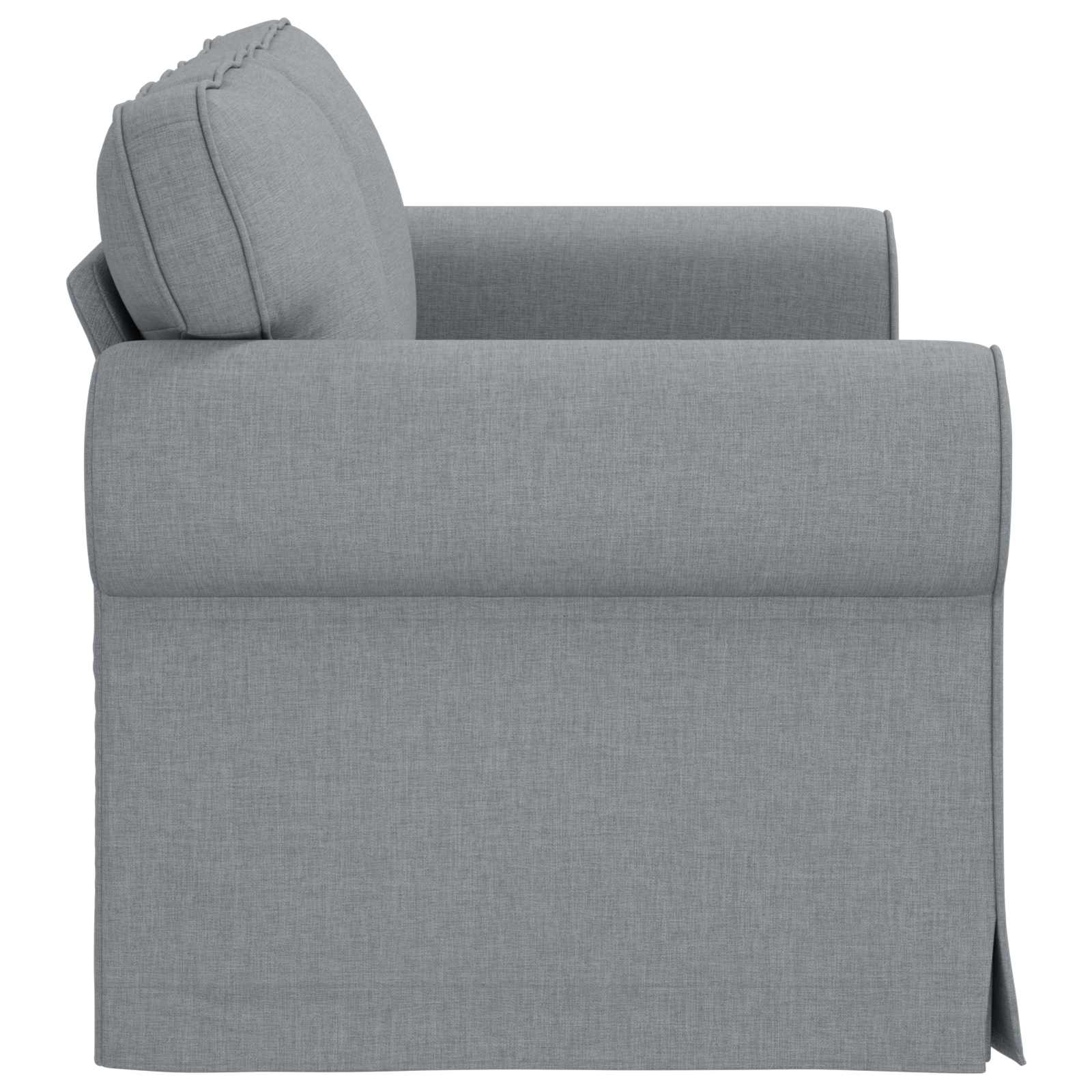Sofa Hellgrau 155 x 82 x 80 cm Stoff