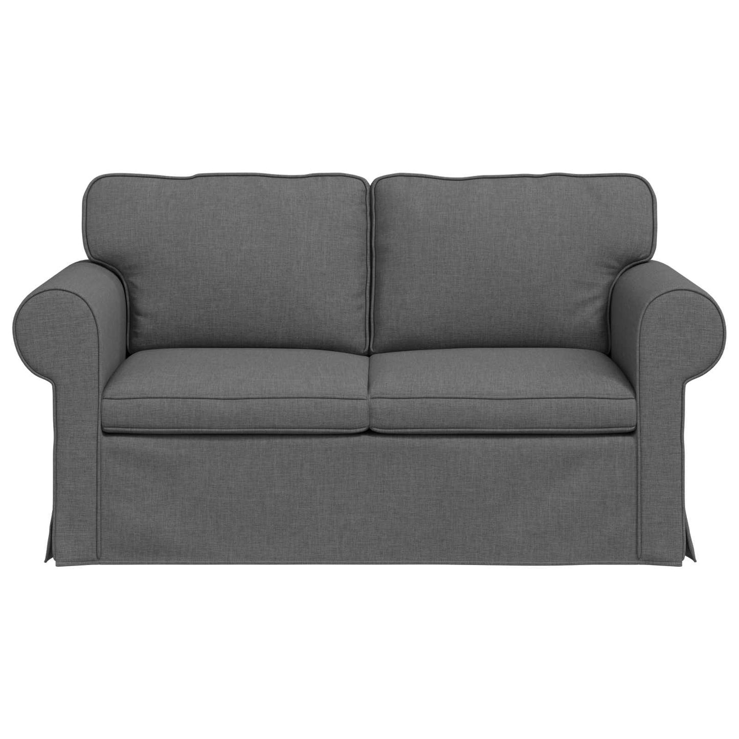 Sofa Dunkelgrau 155 x 82 x 80 cm Stoff