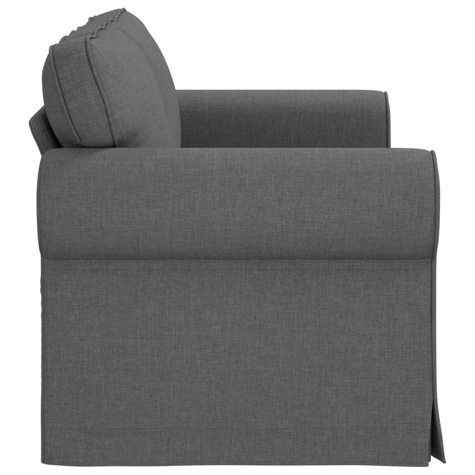 Sofa Dunkelgrau 155 x 82 x 80 cm Stoff