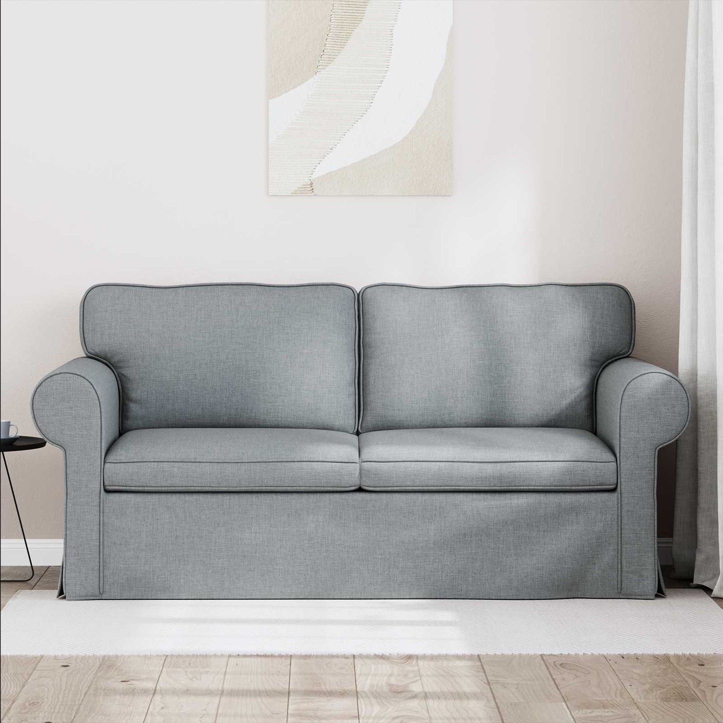 Sofa Hellgrau 175 x 82 x 80 cm Stoff