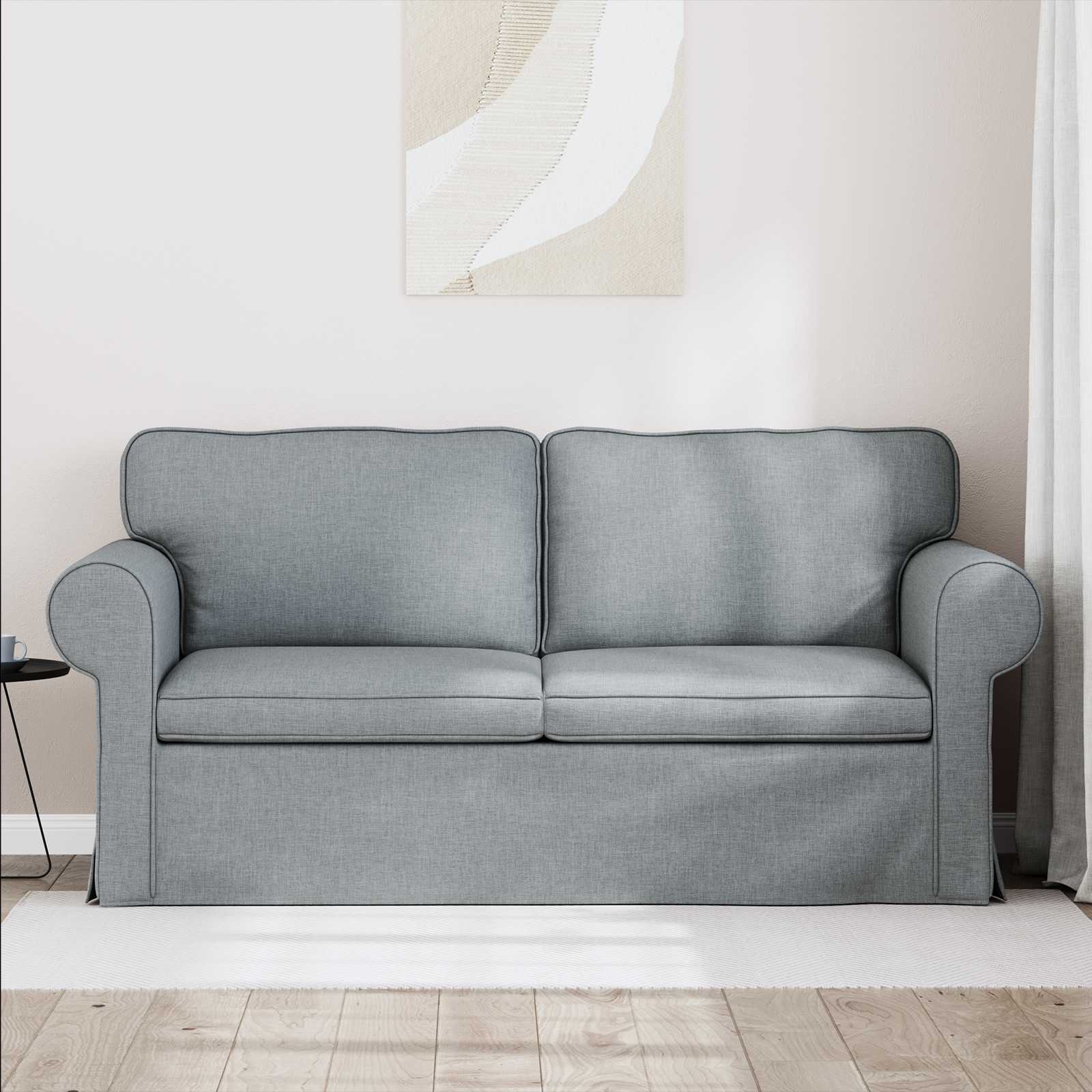 Sofa Hellgrau 175 x 82 x 80 cm Stoff