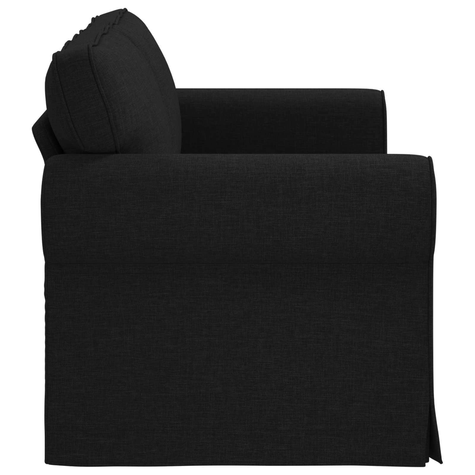 Sofa Schwarz 175 x 82 x 80 cm Stoff