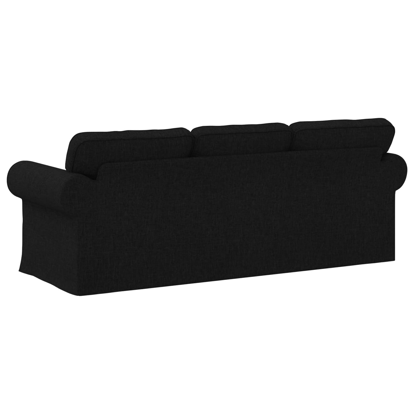 Sofa Schwarz 215 x 82 x 80 cm Stoff