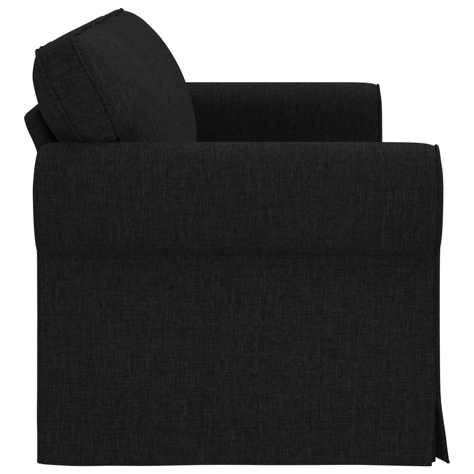 Sofa Schwarz 215 x 82 x 80 cm Stoff
