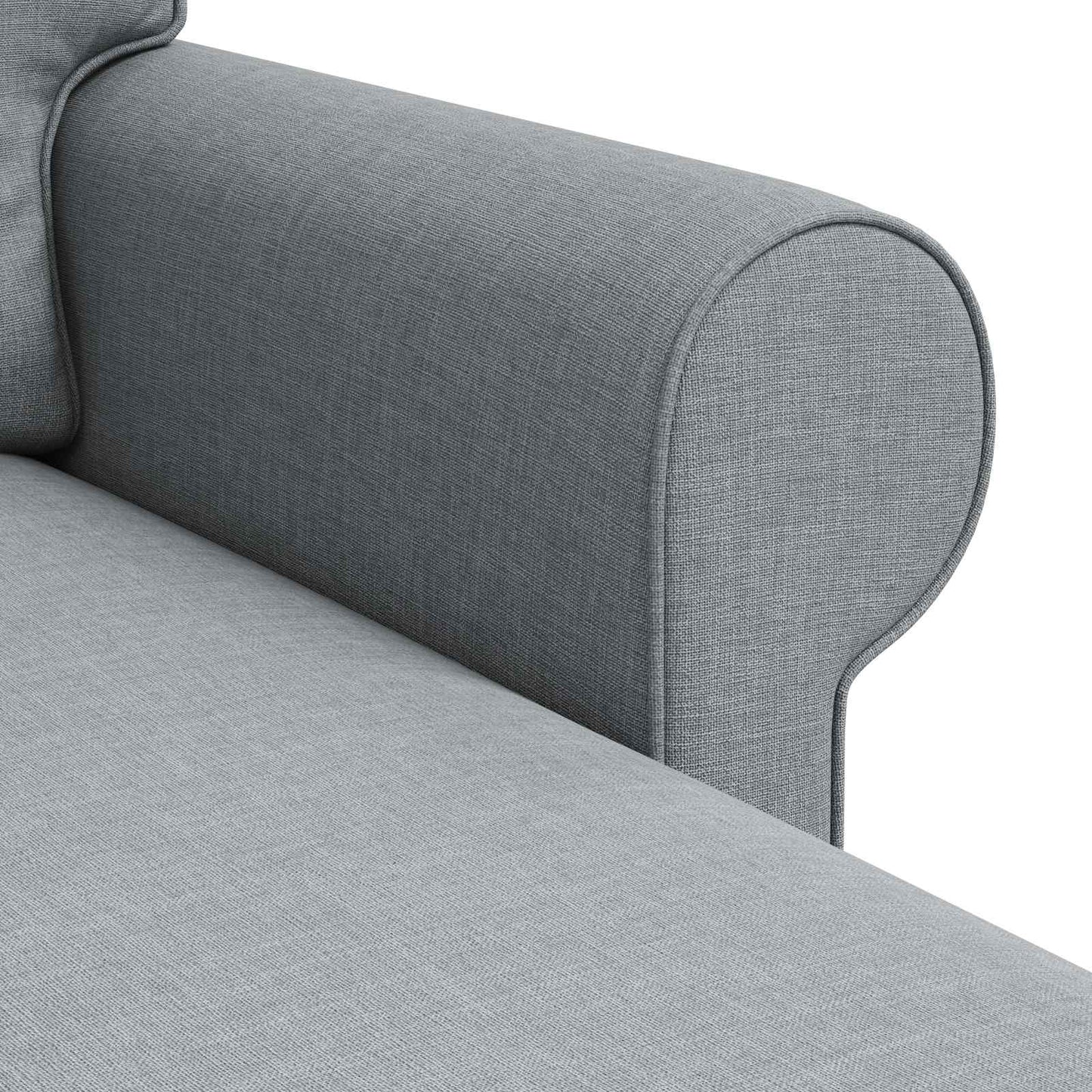 Sofa Hellgrau 195 x 138 x 80 cm Stoff