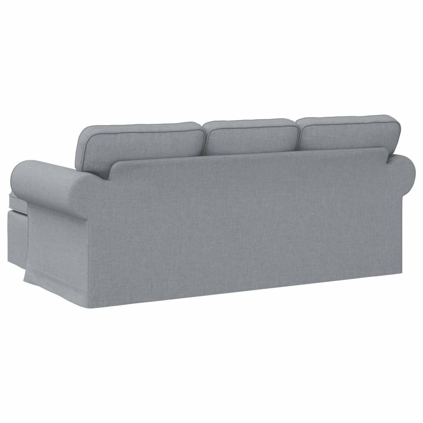 Sofa Hellgrau 195 x 138 x 80 cm Stoff