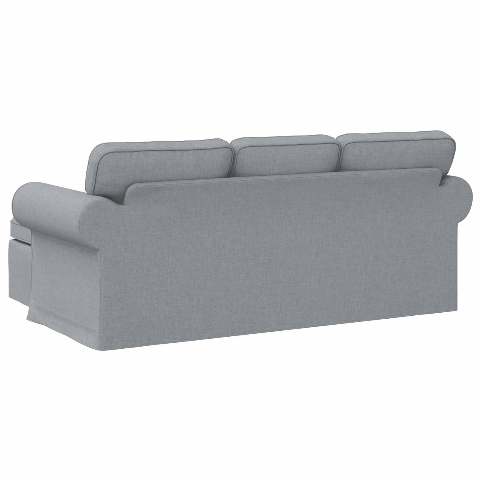 Sofa Hellgrau 195 x 138 x 80 cm Stoff