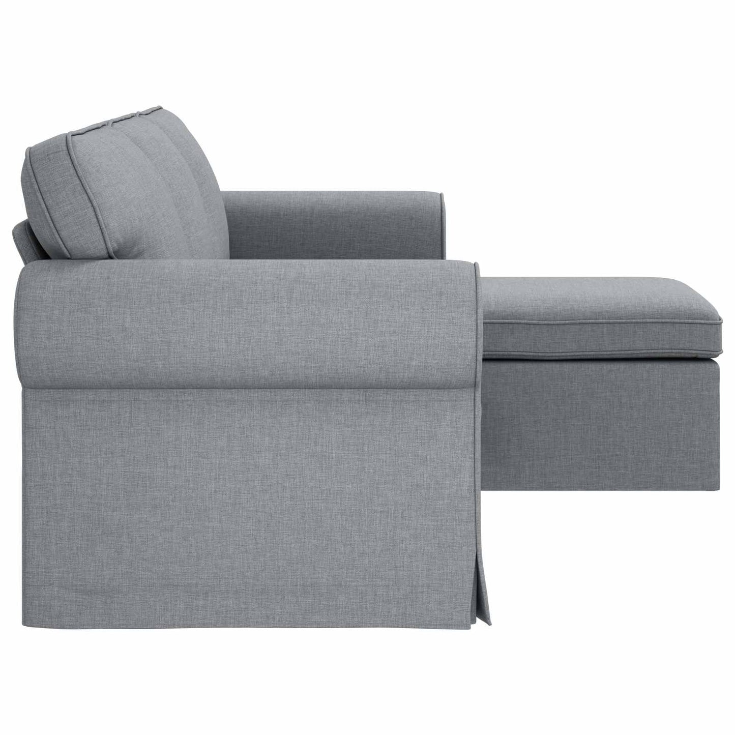 Sofa Hellgrau 195 x 138 x 80 cm Stoff