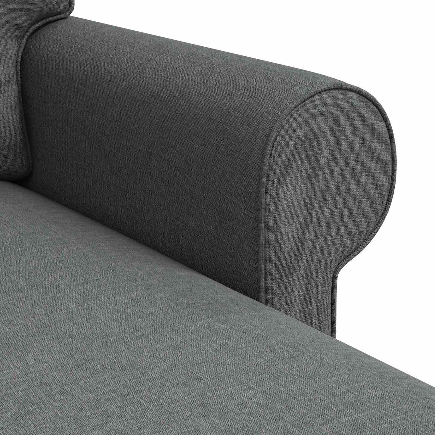 Sofa Dunkelgrau 195 x 138 x 80 cm Stoff