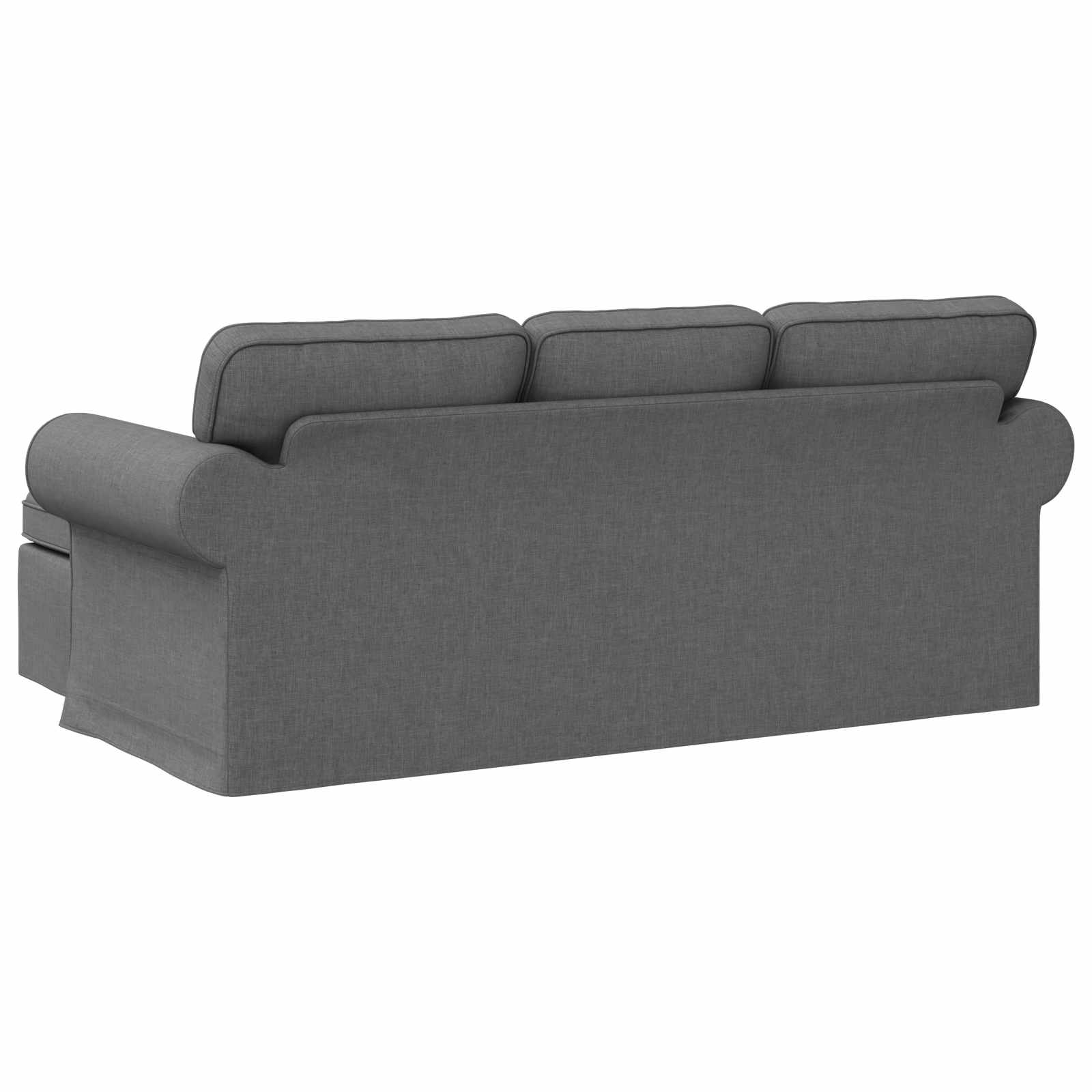 Sofa Dunkelgrau 195 x 138 x 80 cm Stoff