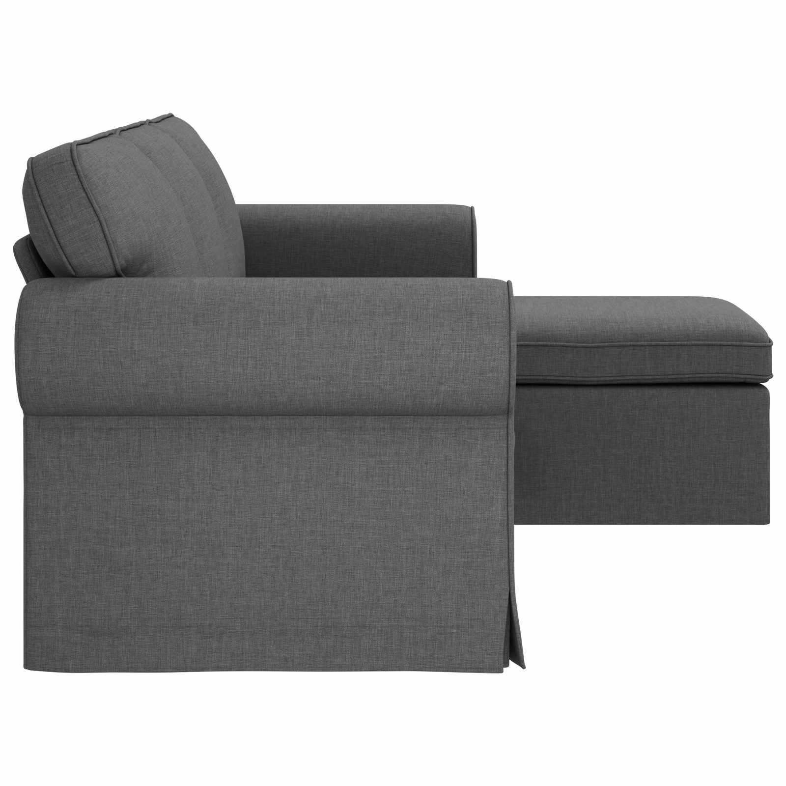 Sofa Dunkelgrau 195 x 138 x 80 cm Stoff
