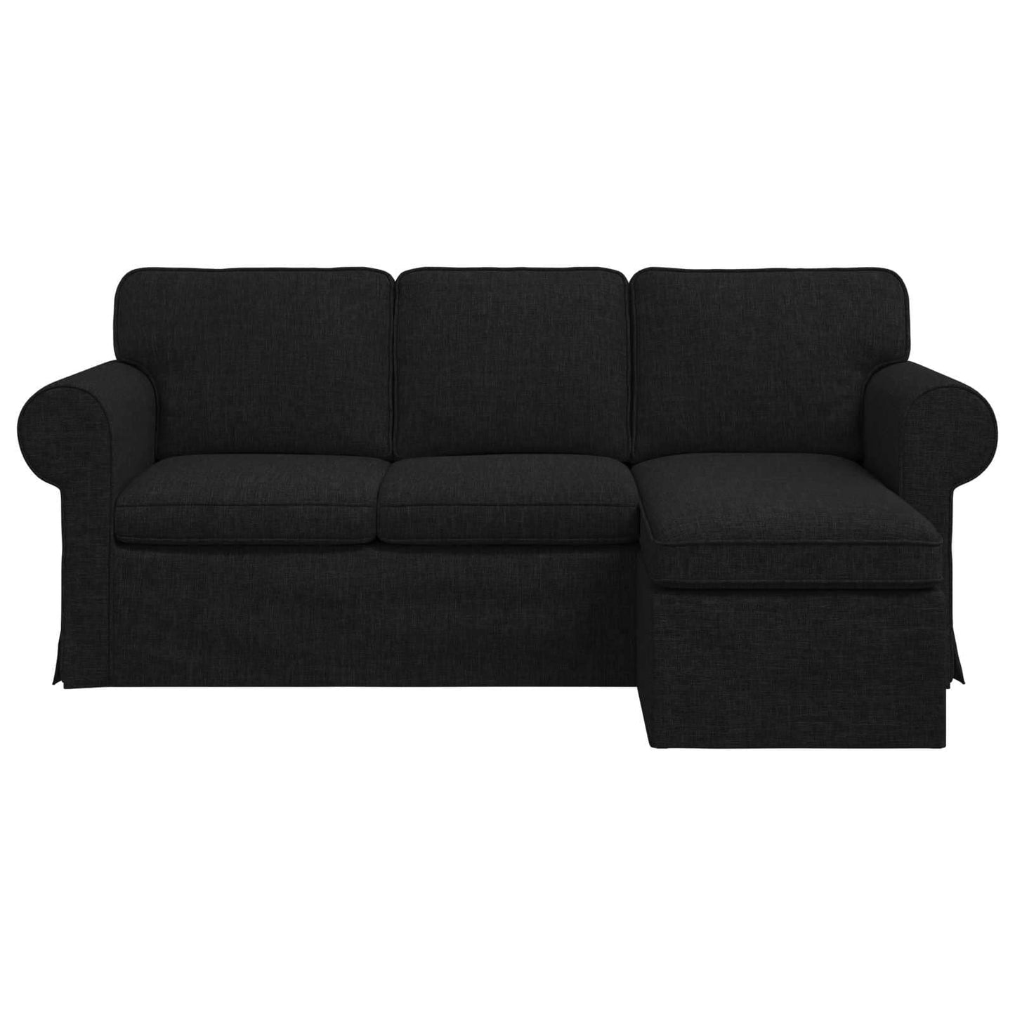 Sofa Schwarz 195 x 138 x 80 cm Stoff