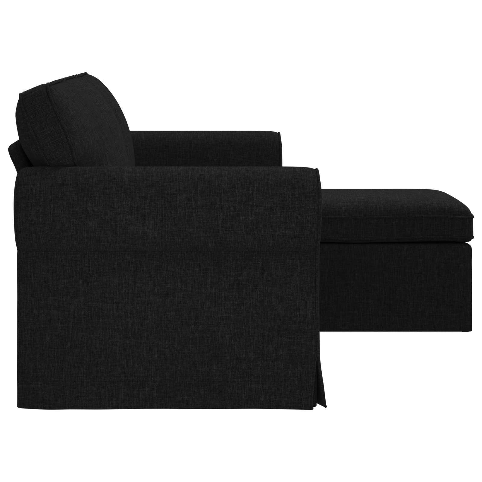 Sofa Schwarz 195 x 138 x 80 cm Stoff