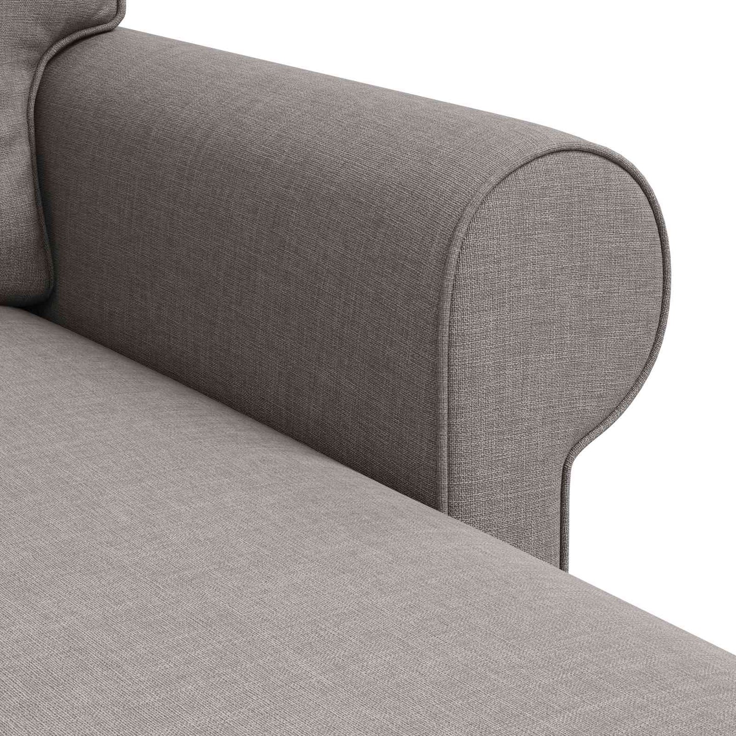 Sofa Taupe 195 x 138 x 80 cm Stoff