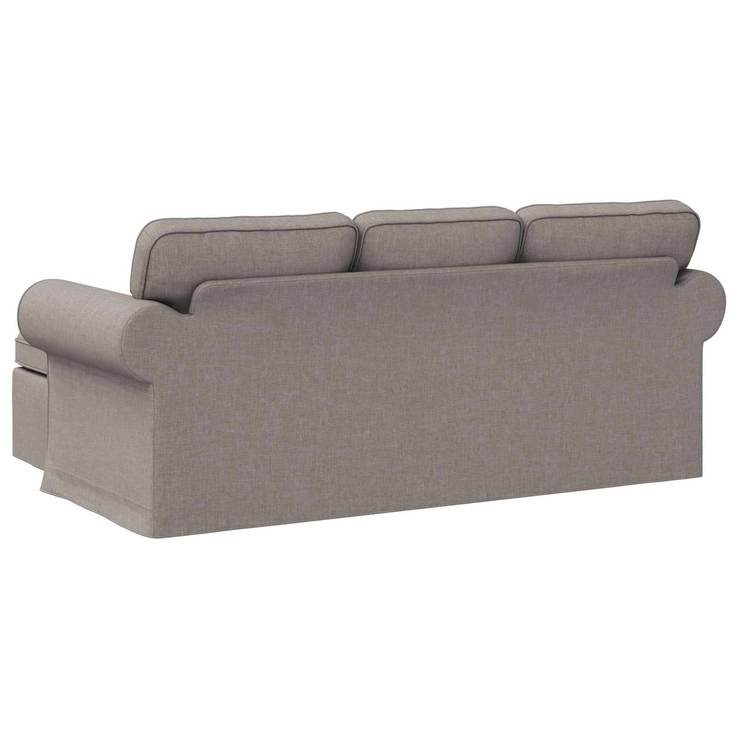 Sofa Taupe 195 x 138 x 80 cm Stoff