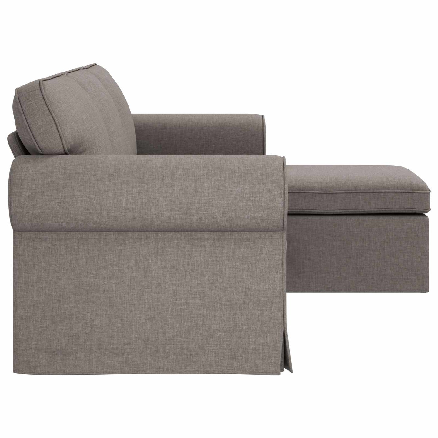 Sofa Taupe 195 x 138 x 80 cm Stoff