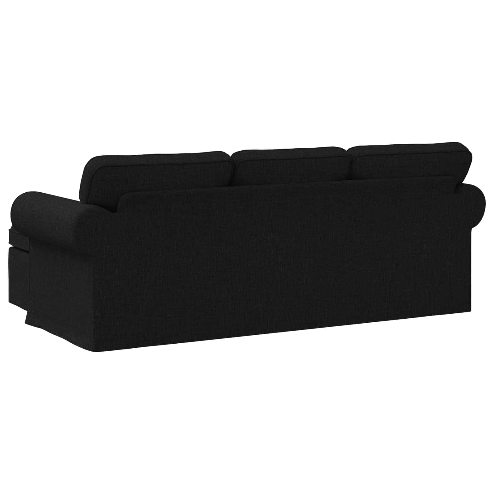 Sofa Schwarz 215 x 138 x 80 cm Stoff