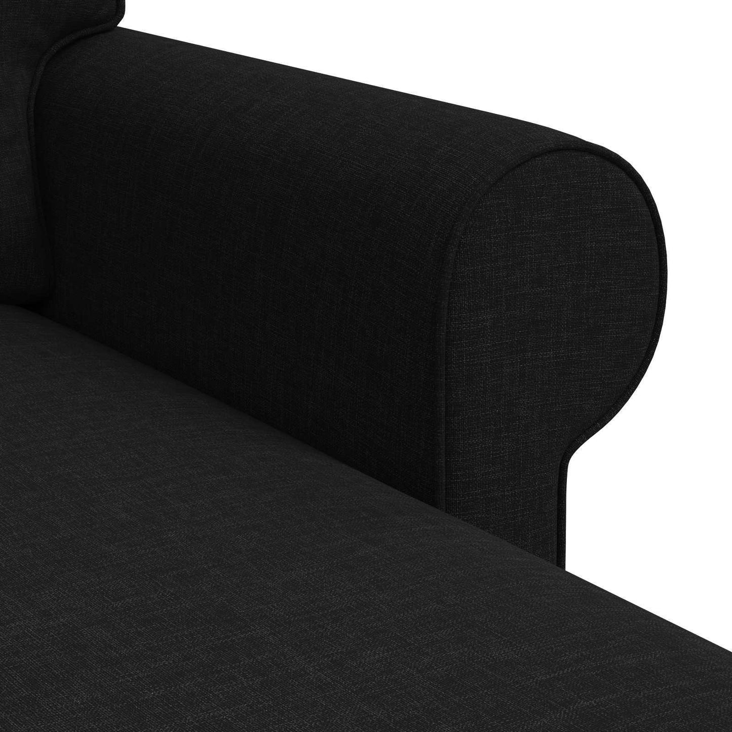 Sofa Schwarz 245 x 138 x 80 cm Stoff