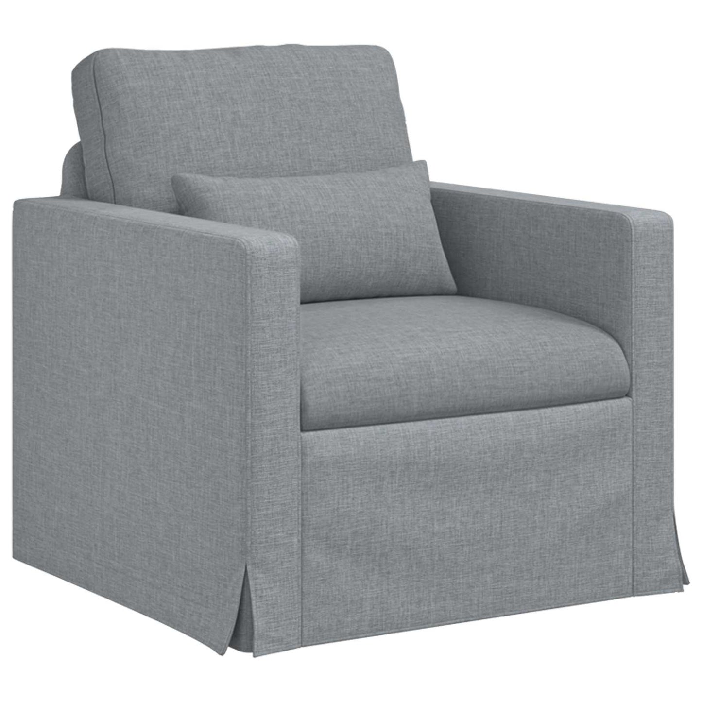 Sofa Hellgrau 78 x 78 x 80 cm Stoff