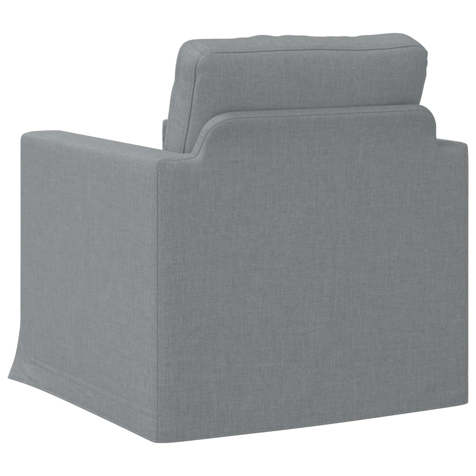 Sofa Hellgrau 78 x 78 x 80 cm Stoff