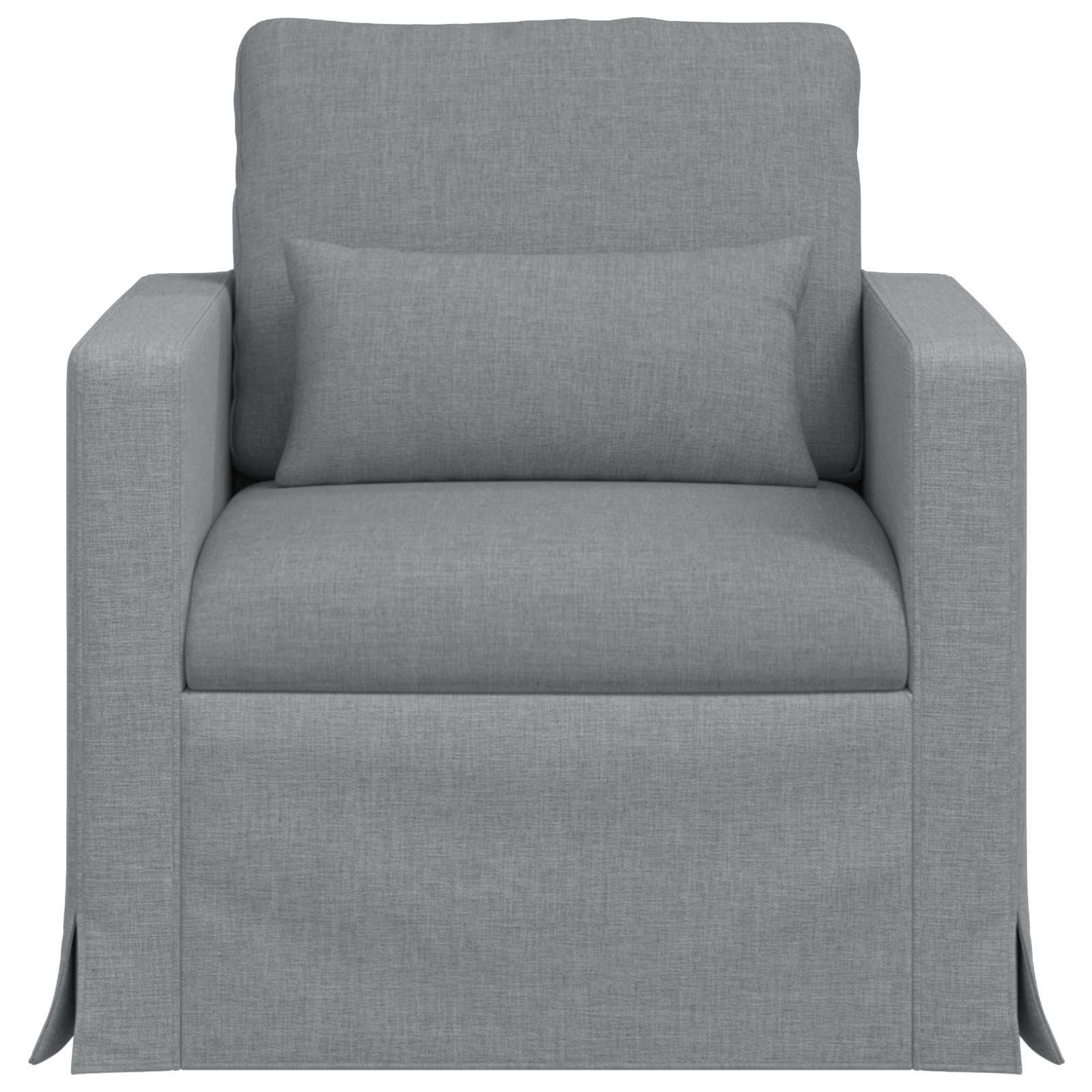 Sofa Hellgrau 78 x 78 x 80 cm Stoff