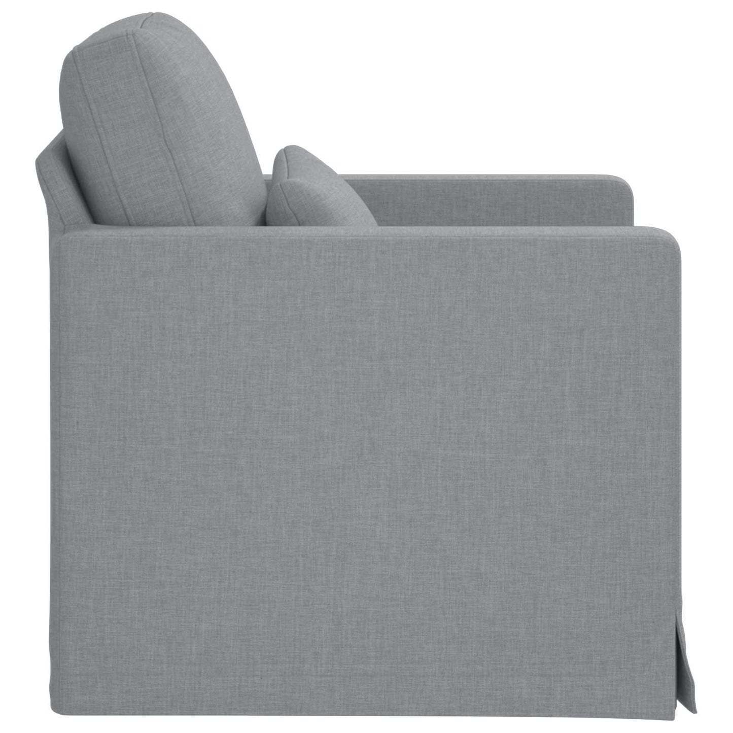Sofa Hellgrau 78 x 78 x 80 cm Stoff