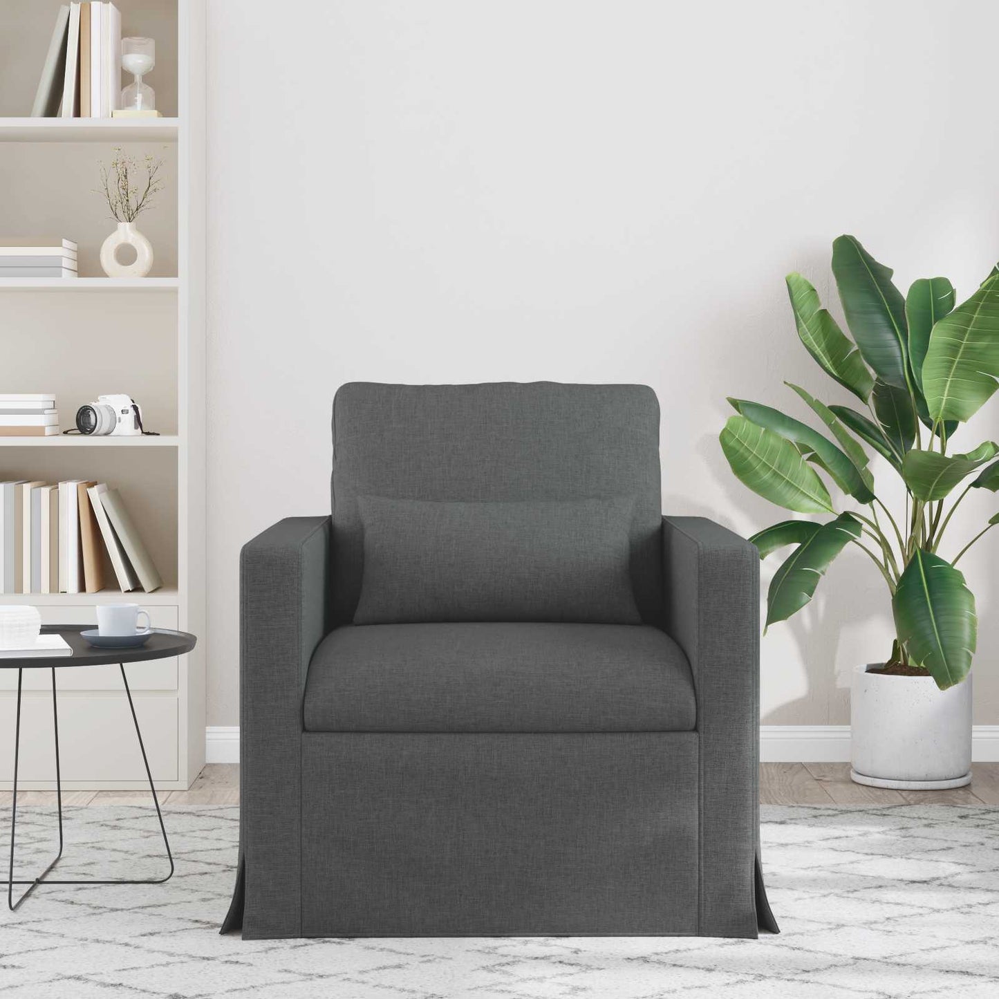 Sofa Dunkelgrau 78 x 78 x 80 cm Stoff