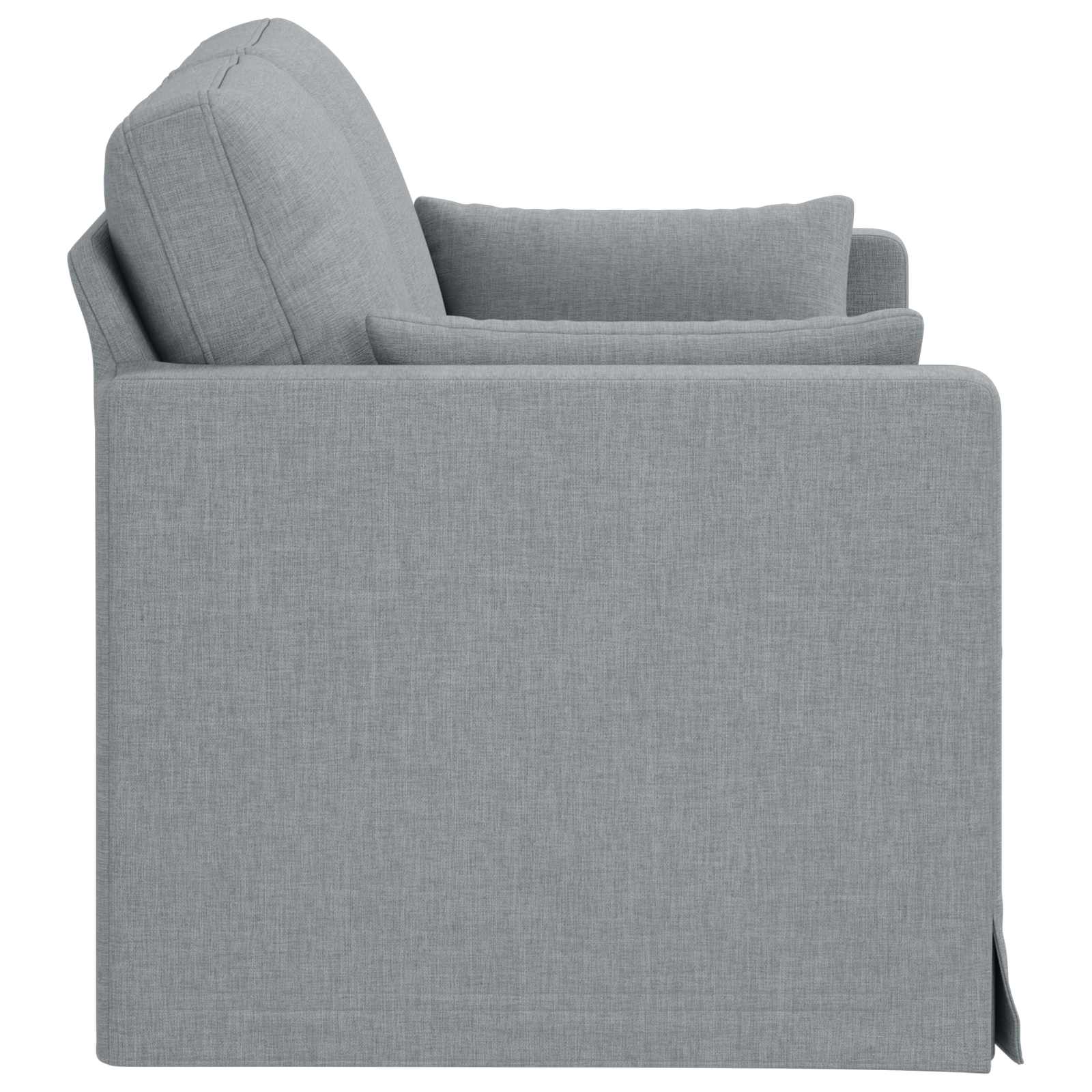 Sofa Hellgrau 139 x 78 x 80 cm Stoff