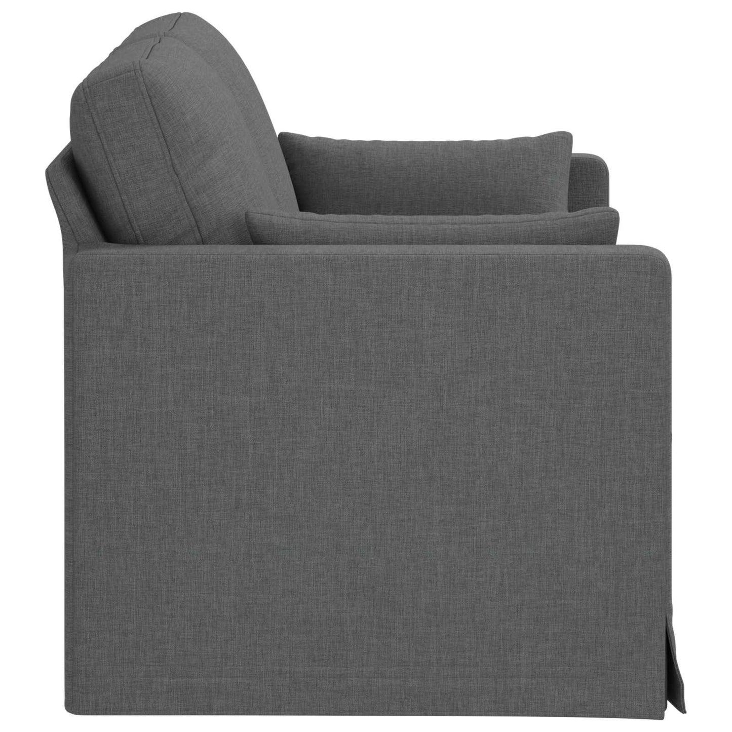 Sofa Dunkelgrau 139 x 78 x 80 cm Stoff