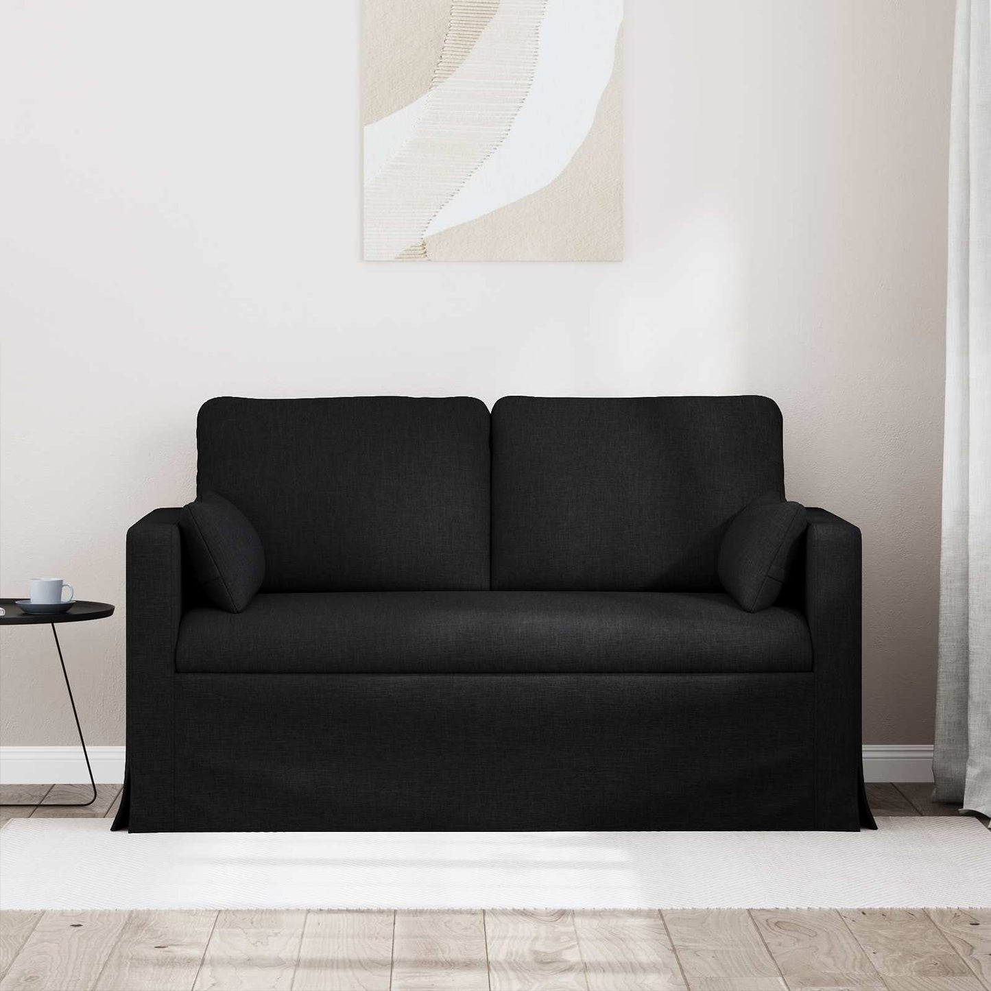 Sofa Schwarz 139 x 78 x 80 cm Stoff